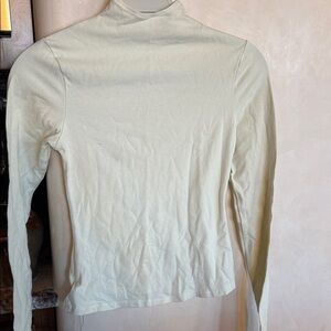 SKIMS Cream Long Sleeve Women's Top